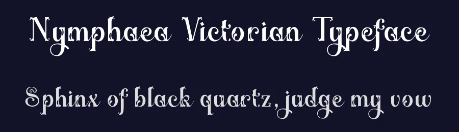 Nymphaea Victorian Typeface by TypeClassHeroes — Decorative Font — thumbnail 2