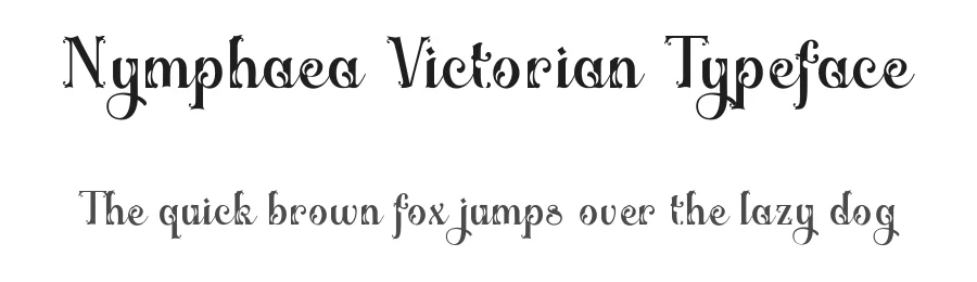 Nymphaea Victorian Typeface by TypeClassHeroes — Decorative Font