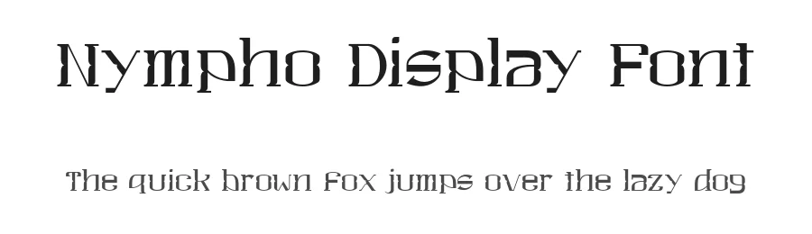 Nympho Display Font by Dharmas Studio — Decorative Font