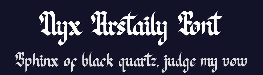 Nyx Arstaily Font by Denustudios — Blackletter Font — thumbnail 2