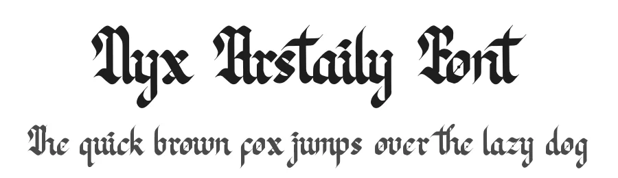 Nyx Arstaily Font by Denustudios — Blackletter Font