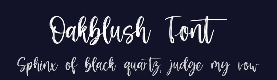 Oakblush Font by qwrtype — Script Handwritten Font — thumbnail 2