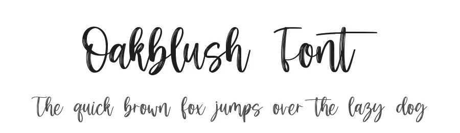 Oakblush Font by qwrtype — Script Handwritten Font