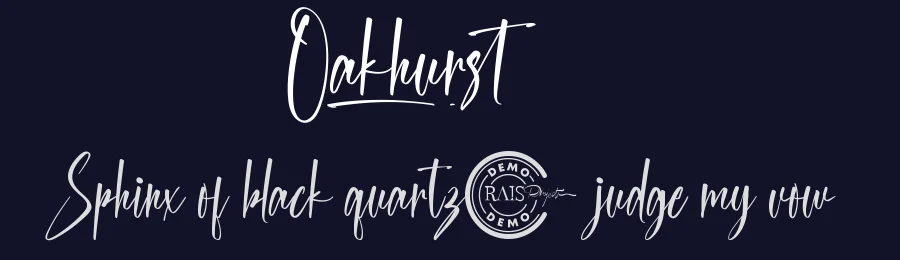 Oakhurst by RaisProject — Script Handwritten Font — thumbnail 2