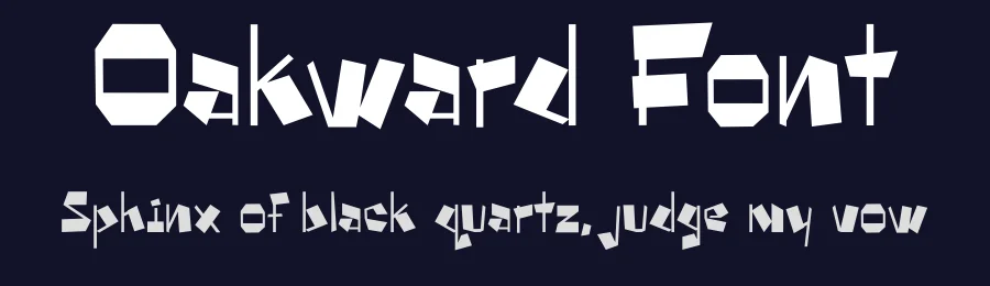 Oakward Font by Lorenzo Martinez — Display Font — thumbnail 2