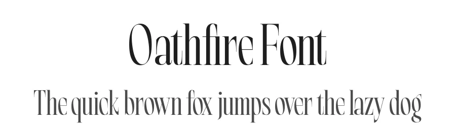 Oathfire Font by timelesstype.co — Serif Font