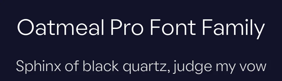 Oatmeal Pro Font Family by Boulevard LAB — Sans Serif Font — thumbnail 2