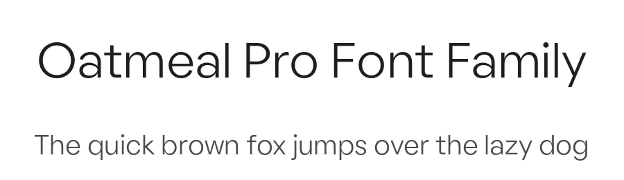 Oatmeal Pro Font Family by Boulevard LAB — Sans Serif Font