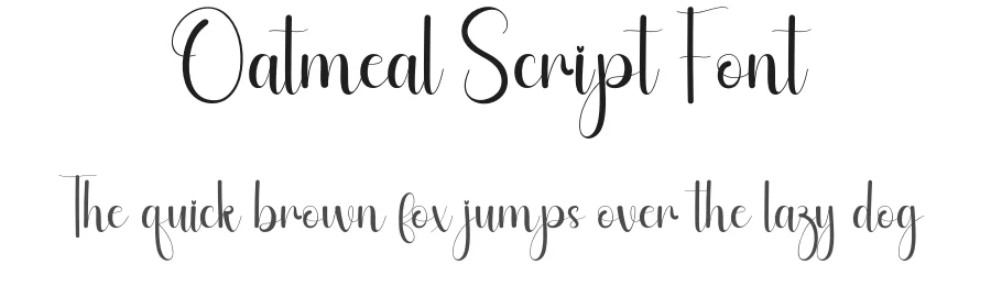 Oatmeal Script Font by andikastudio — Script Handwritten Font