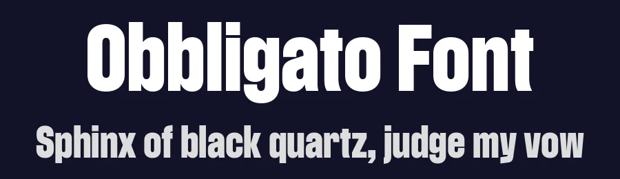 Obbligato Font by Labor & Wait — Sans Serif Font — thumbnail 2