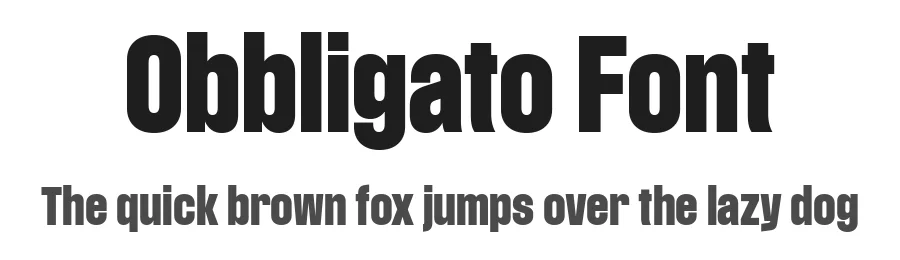 Obbligato Font by Labor & Wait — Sans Serif Font