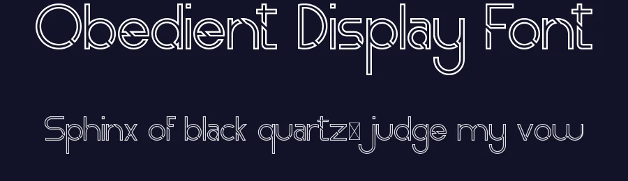 Obedient Display Font by VinType — Sans Serif Font — thumbnail 2