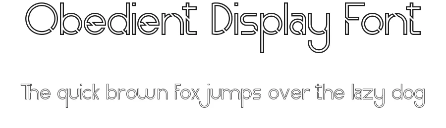 Obedient Display Font by VinType β Sans Serif Font