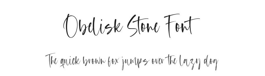 Obelisk Stone Font by balpirick — Script Handwritten Font