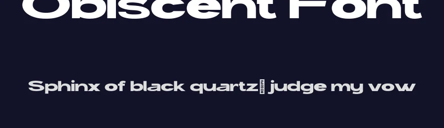Obiscent Font by ibracreative — Sans Serif Font — thumbnail 2