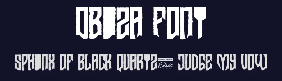 Obiza Font by edricstudio — Blackletter Font — thumbnail 2