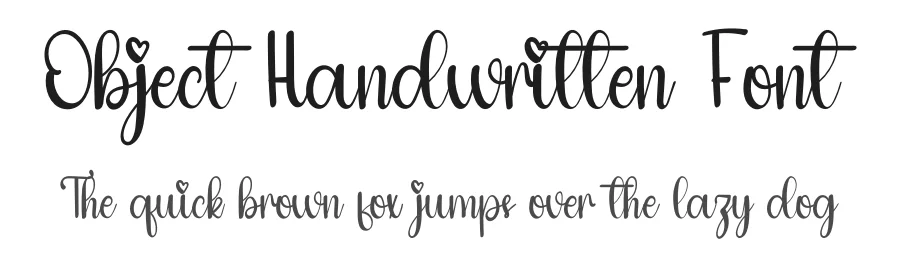 Object Handwritten Font by inermediaSTUDIO — Script Handwritten Font