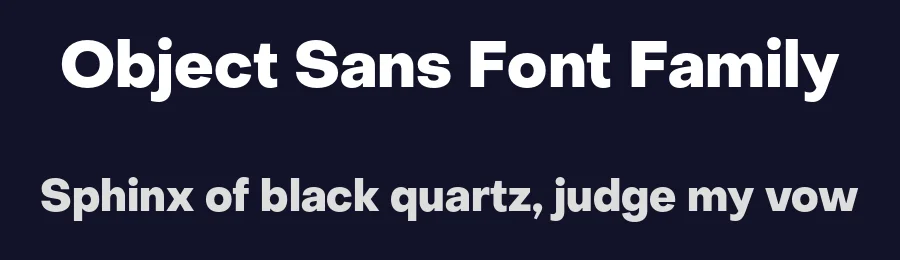 Object Sans Font Family by Alex Slobzheninov — Sans Serif Font — thumbnail 2