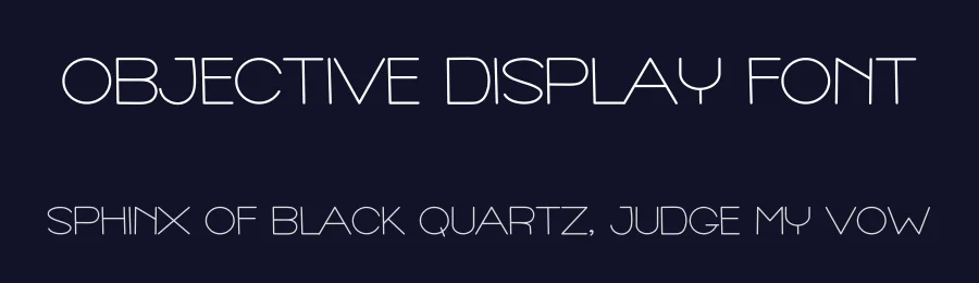 Objective Display Font by freshtypeink — Sans Serif Font — thumbnail 2