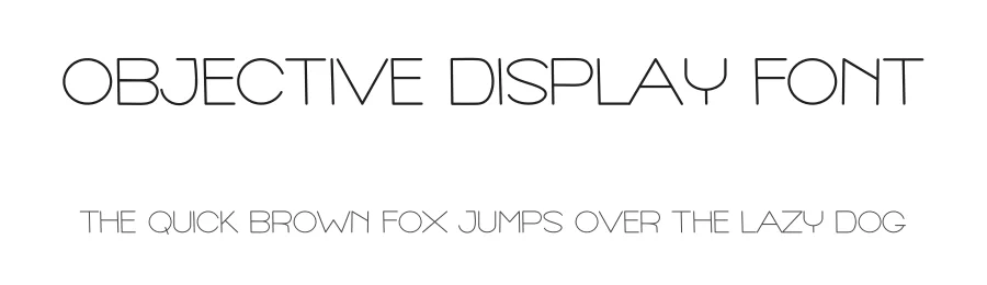 Objective Display Font by freshtypeink — Sans Serif Font