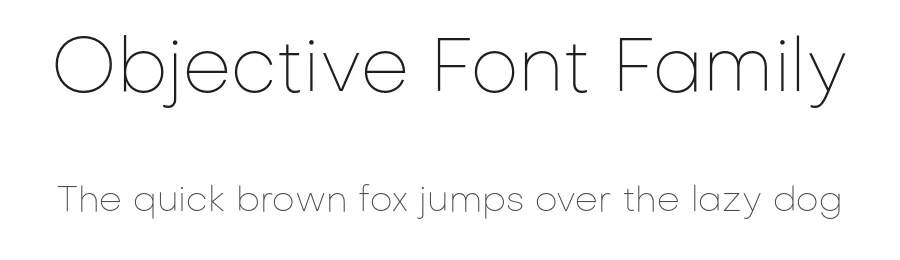 Objective Font Family by Alexander Slobzheninov — Sans Serif Font