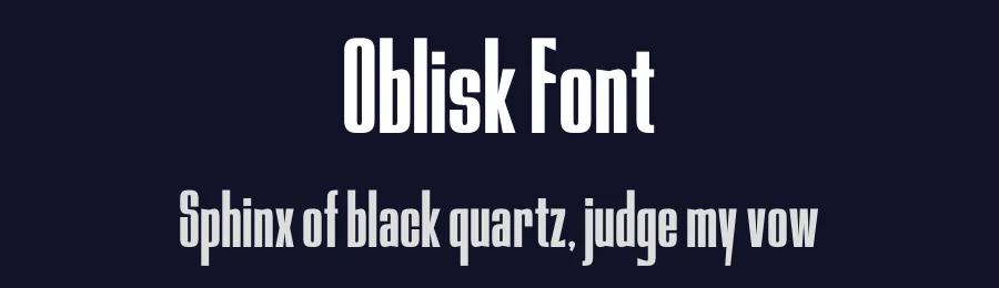 Oblisk Font by MaikoHatta — Display Font — thumbnail 2
