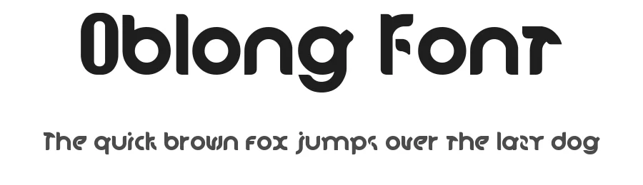 Oblong Font by waptype0894 — Display Font