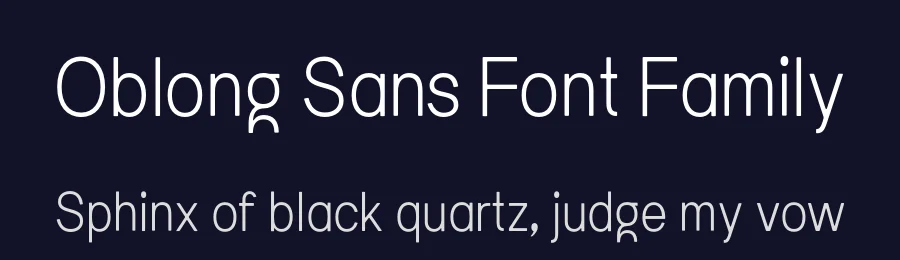 Oblong Sans Font Family by Johanne Lian Olsen — Decorative Font — thumbnail 2