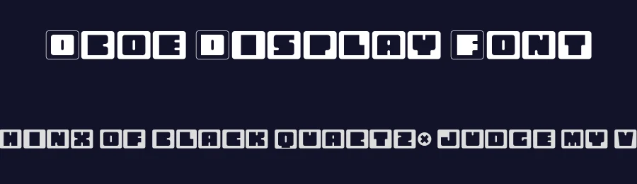 Oboe Display Font by Graviton — Display Font — thumbnail 2