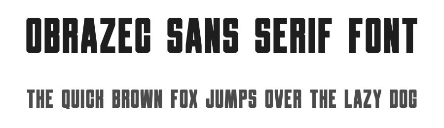 Obrazec Sans Serif Font by Ilya Zakharov — Sans Serif Font