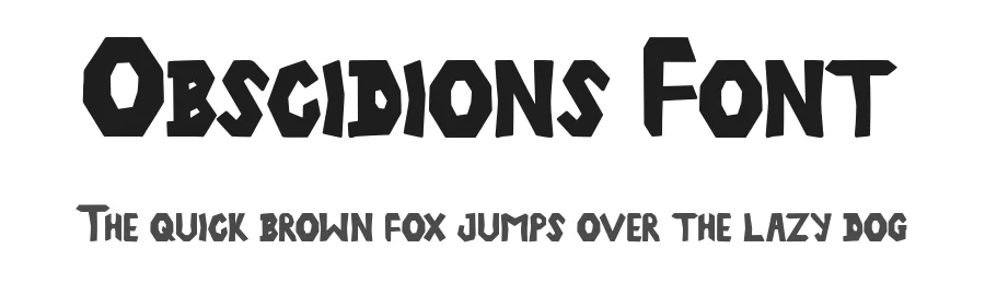 Obscidions Font by Creatifontstudios — Decorative Font