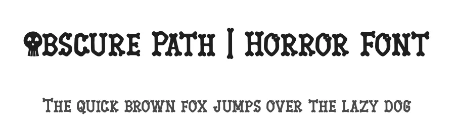 Obscure Path | Horror Font by Denustudios — Display Font