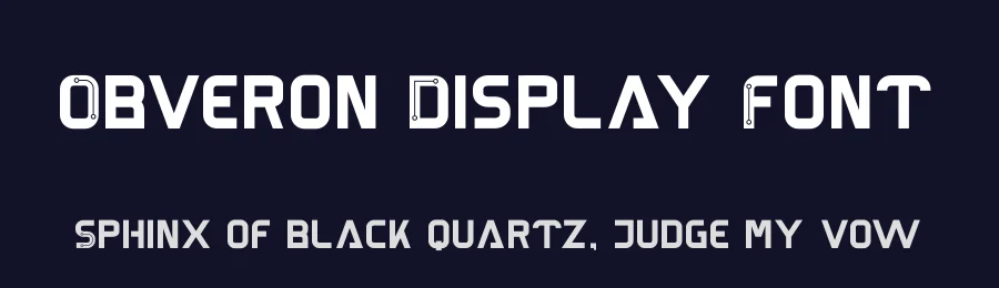 Obveron Display Font by jadatype — Display Font — thumbnail 2