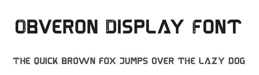 Obveron Display Font by jadatype β Display Font