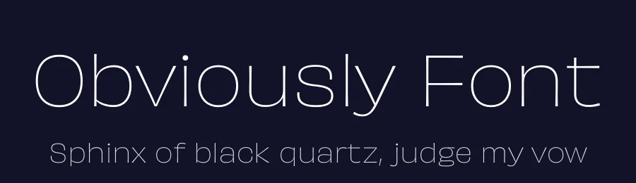 Obviously Font by OHNO — Sans Serif Font — thumbnail 2