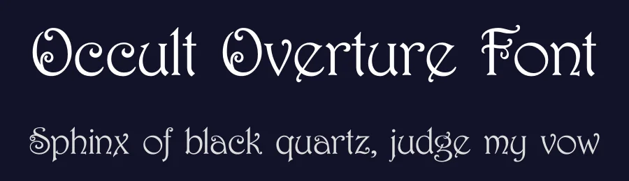 Occult Overture Font by Artnivora Studio — Display Font — thumbnail 2