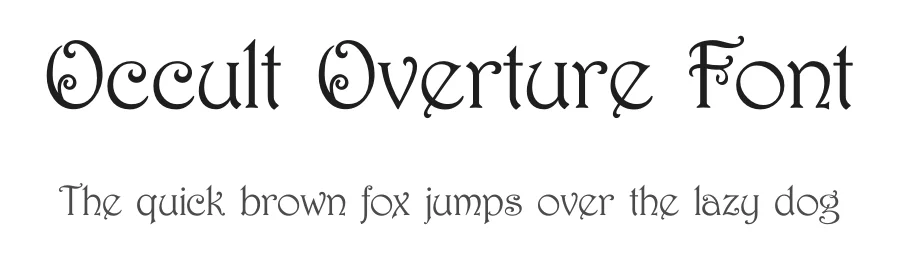 Occult Overture Font by Artnivora Studio — Display Font