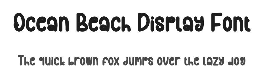 Ocean Beach Display Font by creativeletter — Script Handwritten Font