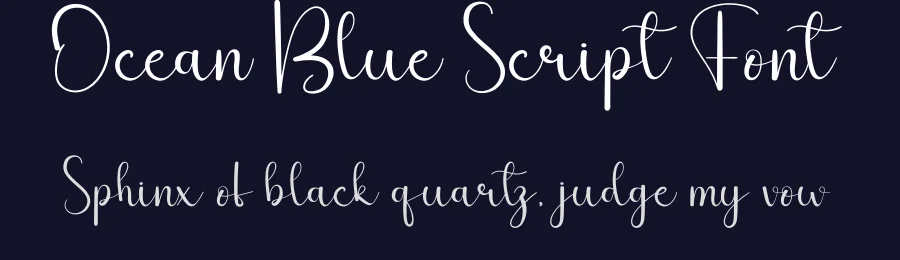 Ocean Blue Script Font by andikastudio — Script Handwritten Font — thumbnail 2