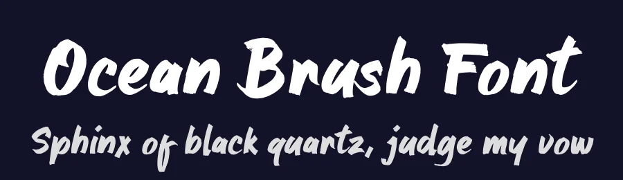 Ocean Brush Font by namelatype — Script Handwritten Font — thumbnail 2