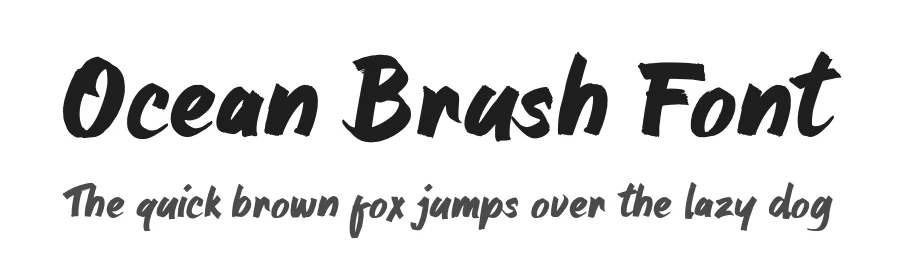 Ocean Brush Font by namelatype — Script Handwritten Font