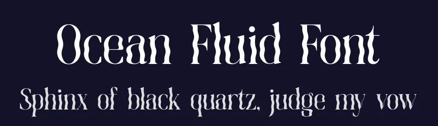 Ocean Fluid Font by timelesstype.co — Display Font — thumbnail 2