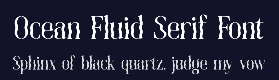 Ocean Fluid Serif Font by timelesstype.co — Serif Font — thumbnail 2
