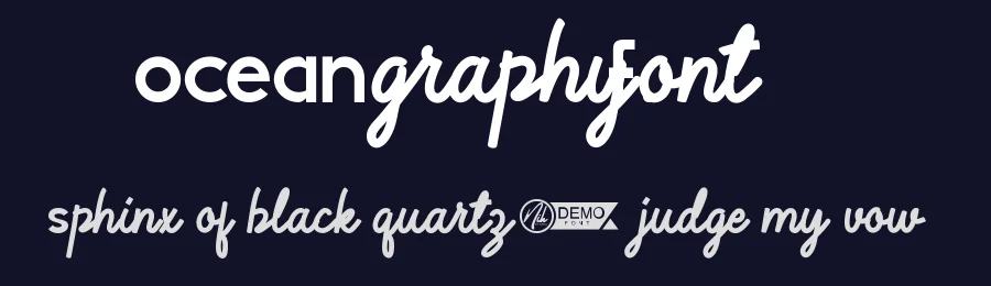Ocean Graphy Font by nihstudio — Display Font — thumbnail 2