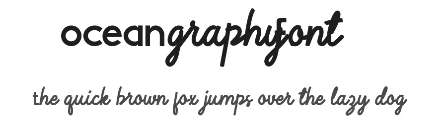Ocean Graphy Font by nihstudio — Display Font