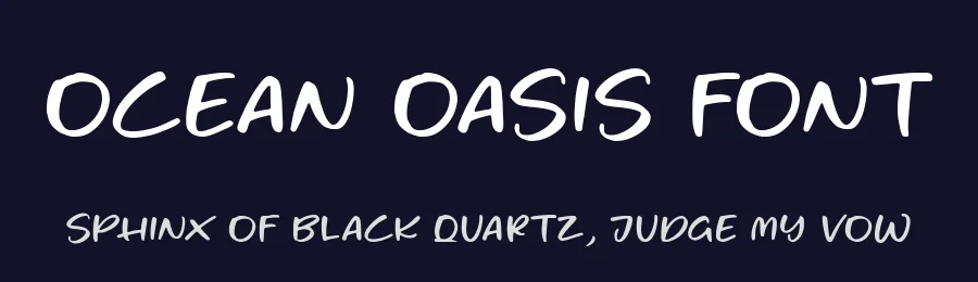 Ocean Oasis Font by balpirick — Script Handwritten Font — thumbnail 2