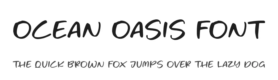 Ocean Oasis Font by balpirick β Script Handwritten Font