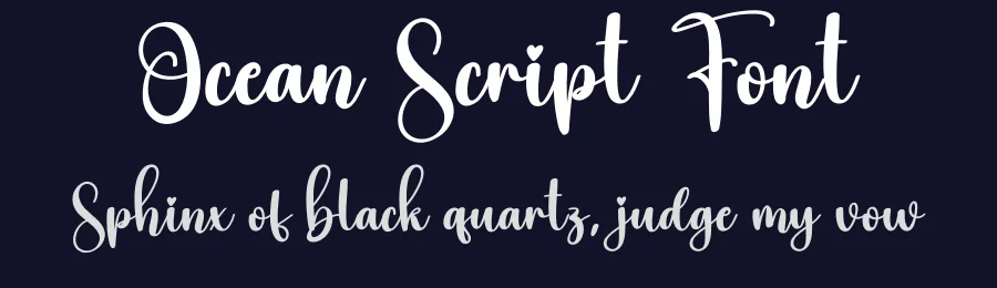Ocean Script Font by creativeletter — Script Handwritten Font — thumbnail 2