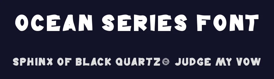 Ocean Series Font by CalligraphyFonts.net — Display Font — thumbnail 2