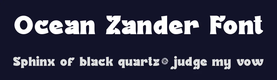 Ocean Zander Font by CalligraphyFonts.net — Display Font — thumbnail 2